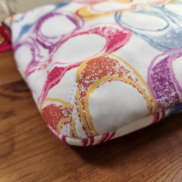 Euc Rare Coach Scribble Multi-Color Crossbody Bag Purse - Picture 5 of 13